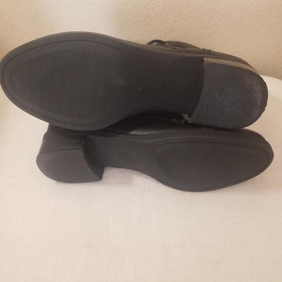 GBG Guess Lace up Boots sparkle on tongue zipper around boot combat, motor sz 8 - Picture 7 of 12